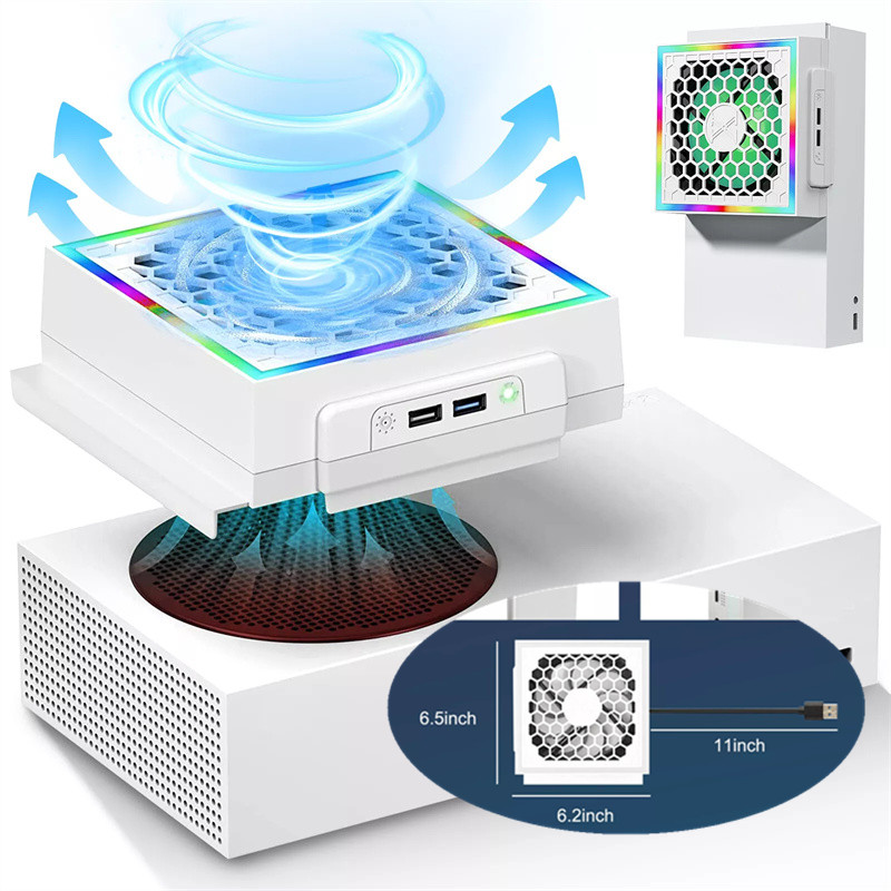 Gaming Console Xbox One - Led Koeling Ventilator Sfeer Licht 3