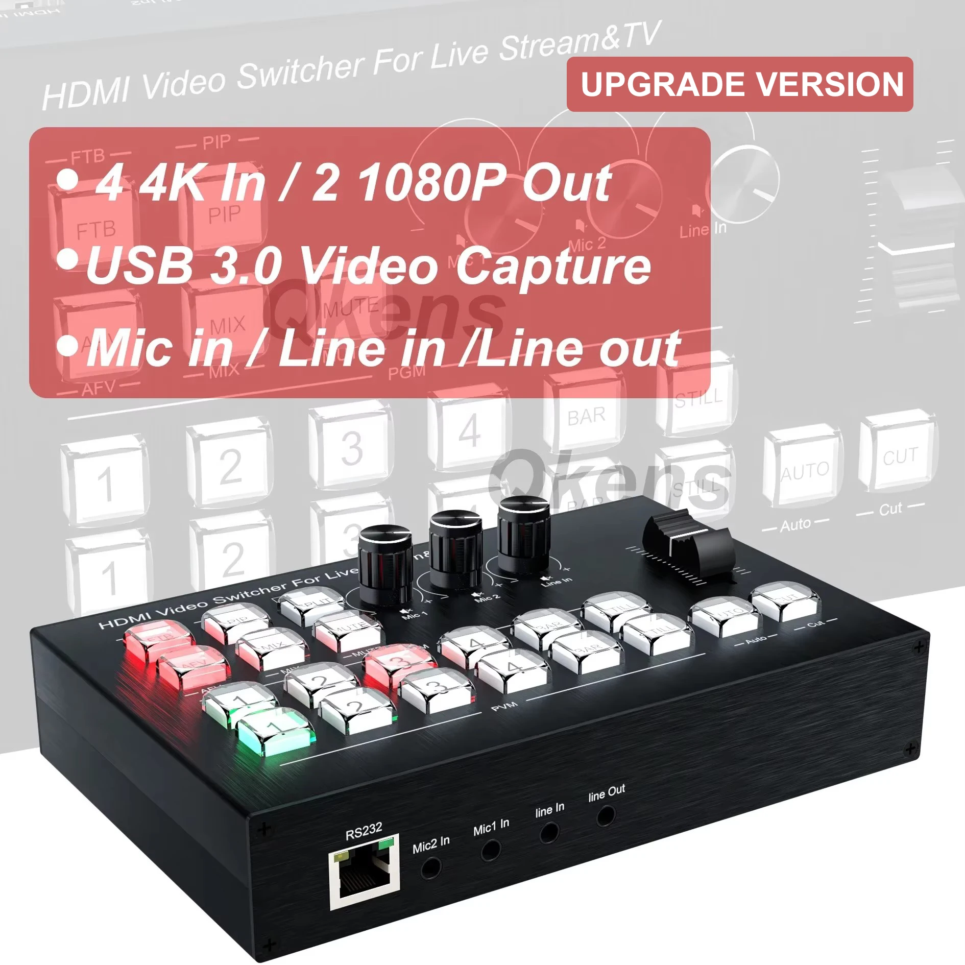 Gaming Console All In One - 4K 4-kanaals HDMI Video Multi Camera