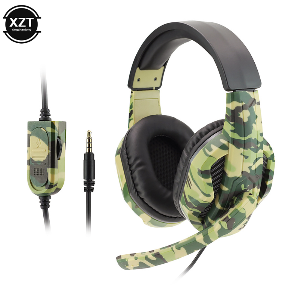 Gaming Console Xbox One - Camouflage Gaming Headset 3.5mm AUX Jack