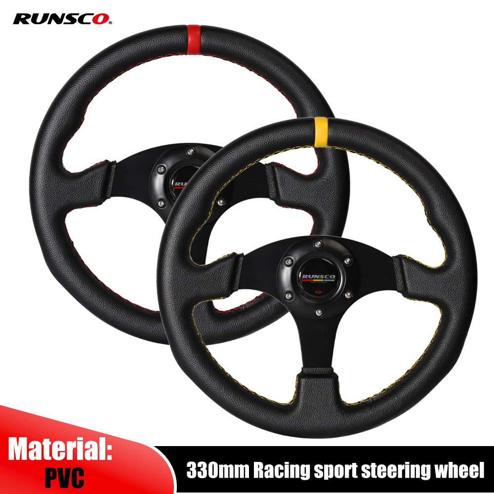 330 mm/13 inch plat stuurwiel  - Steering Wheel Gaming recensie en prijs