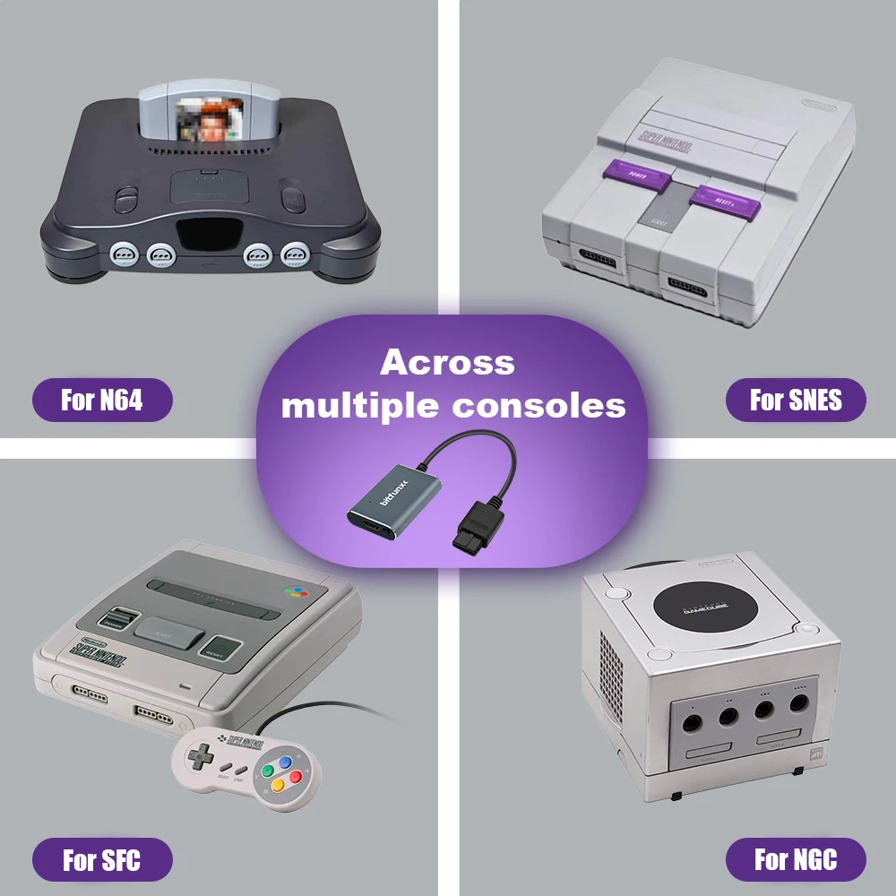 Bitfunx 720P Svideo/AV naar HD - Gaming Console All In One recensie en prijs
